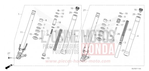 GABEL, VORNE CB500FACT de 2026